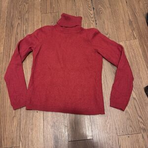 Pendleton Kids Red 100% Merino Wool Long Sleeve Sweater Size Small Turleneck Top